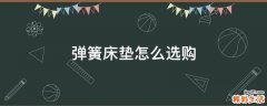 弹簧床垫怎么选购