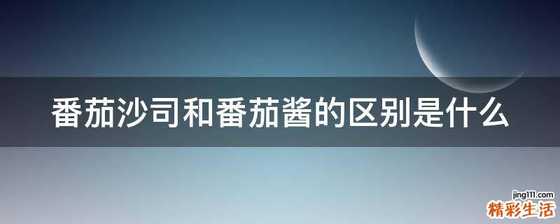 番茄沙司和番茄酱的区别是什么