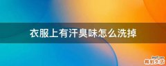 衣服上有汗臭味怎么洗掉