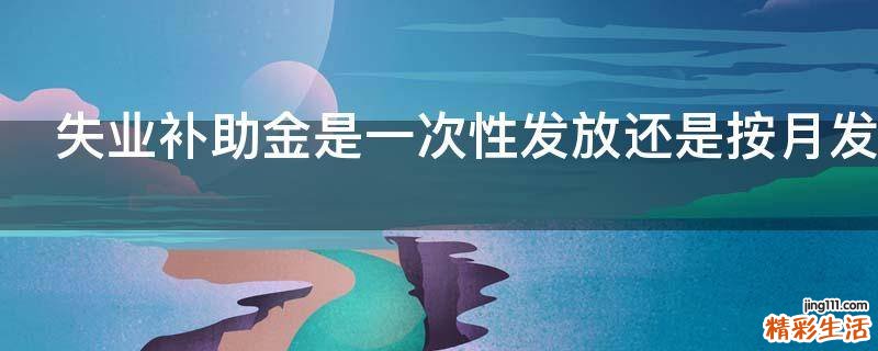 失业补助金是一次性发放还是按月发放