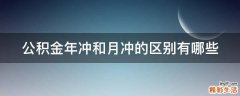公积金年冲和月冲的区别有哪些