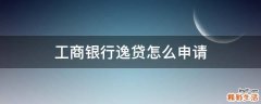 工商银行逸贷怎么申请