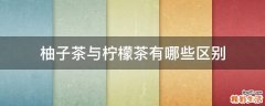 柚子茶与柠檬茶有哪些区别