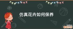 仿真花卉如何保养