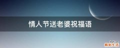 情人节送老婆祝福语