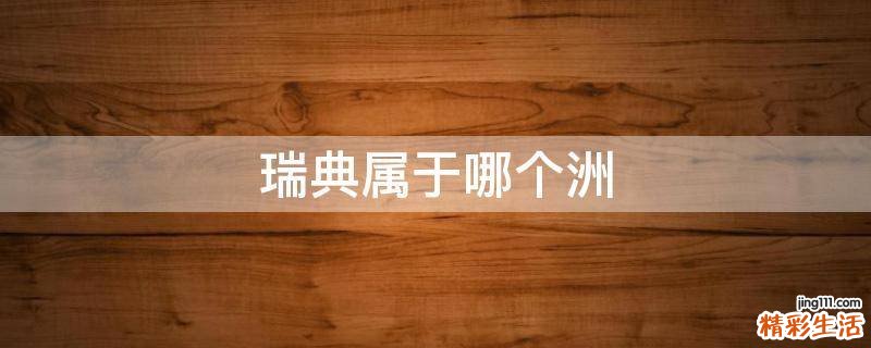瑞典属于哪个洲