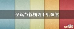 圣诞节祝福语手机短信