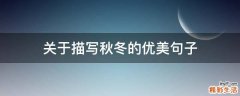 关于描写秋冬的优美句子
