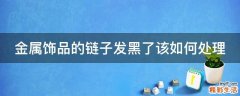 金属饰品的链子发黑了该如何处理
