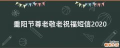 重阳节尊老敬老祝福短信2021