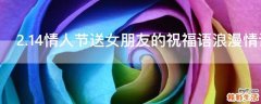 2.14情人节送女朋友的祝福语浪漫情话