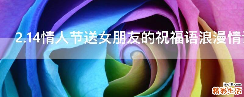 2.14情人节送女朋友的祝福语浪漫情话