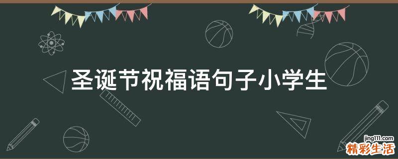 圣诞节祝福语句子小学生