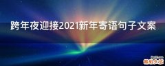 跨年夜迎接2021新年寄语句子文案