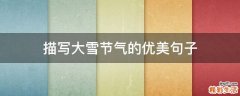 描写大雪节气的优美句子