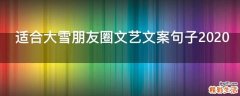 适合大雪朋友圈文艺文案句子2021