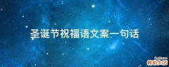 圣诞节祝福语文案一句话