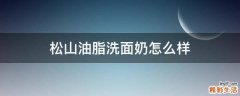 松山油脂洗面奶怎么样
