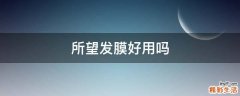 所望发膜好用吗