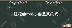 红花会mai抄袭是真的吗