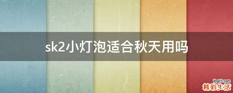 sk2小灯泡适合秋天用吗
