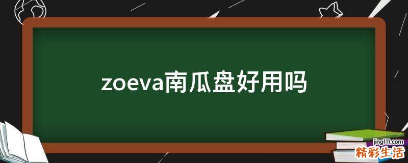 zoeva南瓜盘好用吗