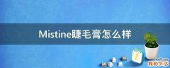 Mistine睫毛膏怎么样
