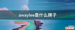 awaylee是什么牌子