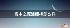 悦木之源洁颜棒怎么样