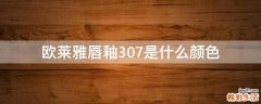 欧莱雅唇釉307是什么颜色