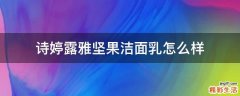诗婷露雅坚果洁面乳怎么样