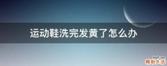 运动鞋洗完发黄了怎么办