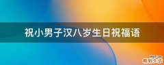 祝小男子汉八岁生日祝福语
