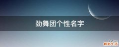 劲舞团个性名字