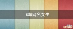 飞车网名女生