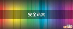 安全诺言