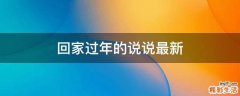 回家过年的说说最新