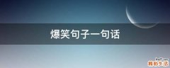 爆笑句子一句话