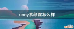 unny素颜霜怎么样