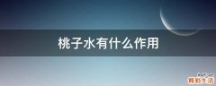 桃子水有什么作用