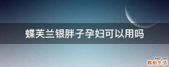 蝶芙兰银胖子孕妇可以用吗