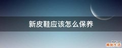 新皮鞋应该怎么保养