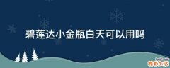 碧莲达小金瓶白天可以用吗