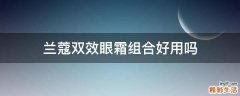 兰蔻双效眼霜组合好用吗