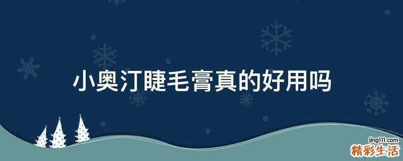 小奥汀睫毛膏真的好用吗