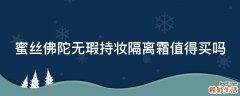 蜜丝佛陀无瑕持妆隔离霜值得买吗