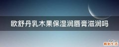 欧舒丹乳木果保湿润唇膏滋润吗