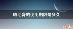 睫毛膏的使用期限是多久
