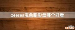 zeesea滋色眼影盘哪个好看