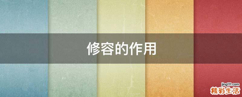 修容的作用